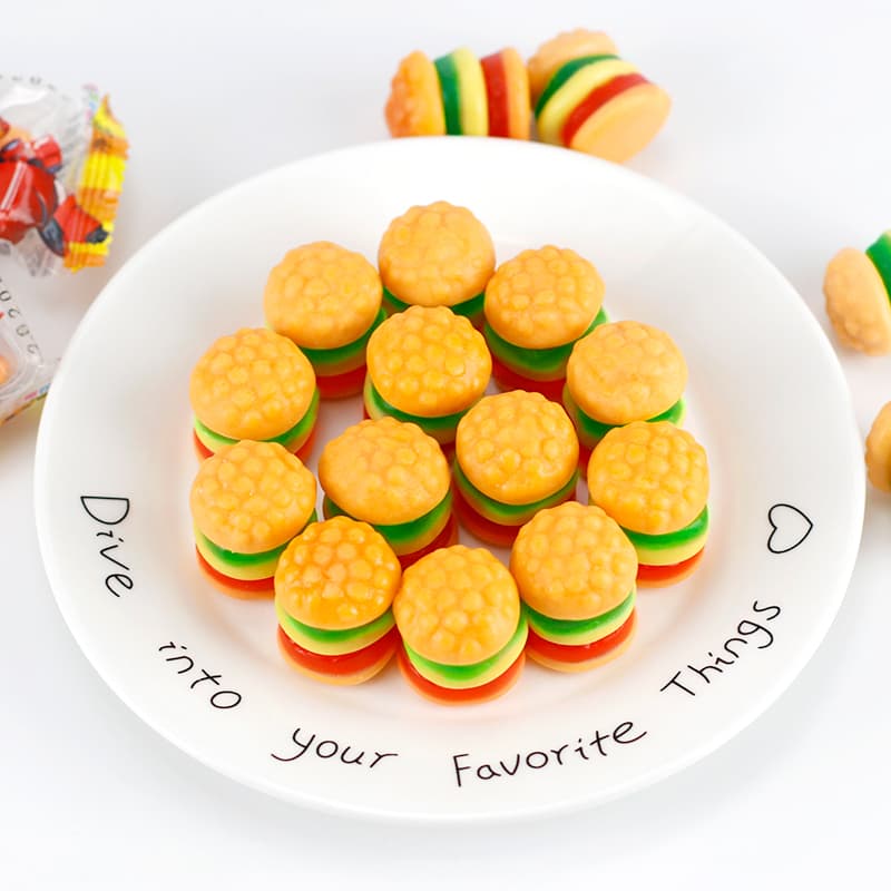 Product image of Hamburger gumdrop Burger Gummy Candy for Kids.