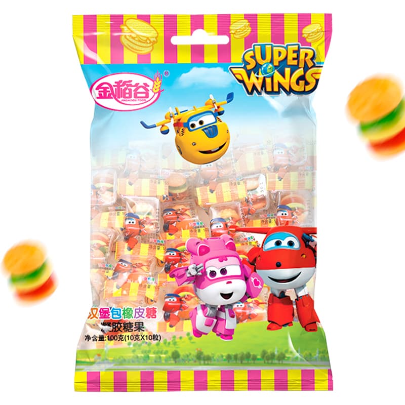 Hamburger gumdrop Burger Gummy Candy for Kids.